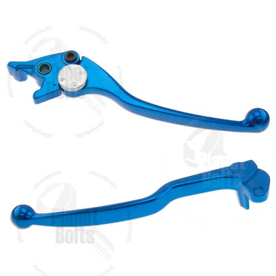 Palancas de mano de freno y embrague azules para Suzuki GSXR 600 750 97-03 mano de control Foto 1 de 3