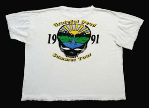 Grateful Dead Shirt T-Shirt Vintage 1991 Summer Tour Paradise Waits GD Skeletons - Bild 1 von 12