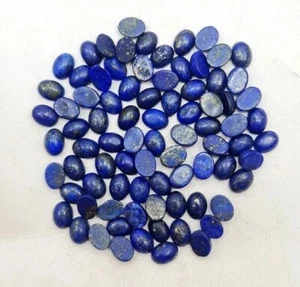 Lapis Lazuli 3x5mm Oval Cabochon 50 Pieces Loose Gemstone For Jewelry - Picture 1 of 1