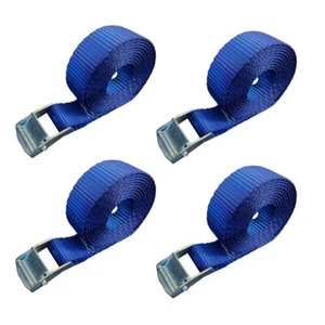 USA 4 Pack 1" x 10ft Cam Buckle Endless Lashing Strap for Motorcycle Bicycle - Picture 1 of 7