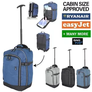 RyanAir 40x20x25cm Underseat Cabin Holdall on Wheels RyanAir Travel Luggage 20L - Picture 1 of 41