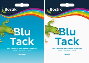 8 x Bostik Blu Tack White & Blue Mastixkleber Kleber (4 weiß 4 blau) - Bild 1 von 1