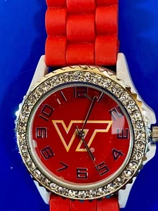 Game Day Virginia Tech Red White Vt Hokies Watch - Ultimate Fan! Strass  - Bild 1 von 10