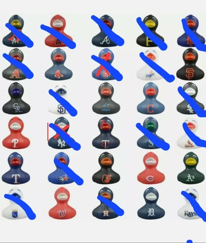 MLB Baseball Logo Rubber Ducks Vinyl 2" inch - Pick your favorite team  #LGM! Cover