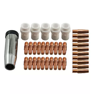 Boquilla de gas 36KD MB36 MAG MIG punta de contacto de antorcha de soldadura M8 0,35"" .040"" .045"" 36 piezas - Imagen 1 de 5