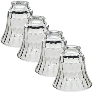 Ceiling Fan Light Covers For Ceiling Fan Light Kit Clear Wave Glass Shade Lamp R - Picture 1 of 8