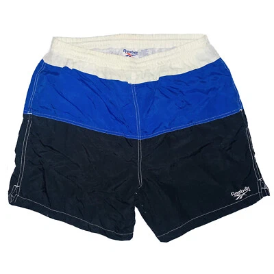 Pantalones Cortos Reebok De Colección Años 90 Para Hombre Deportivos Tri Color Bloque Nylon 2XL Bordado LOGO Foto 1 de 4