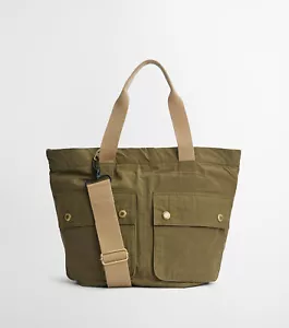 Barbour Transport Carry-All Tote Bag in Olive Green - Picture 1 of 5