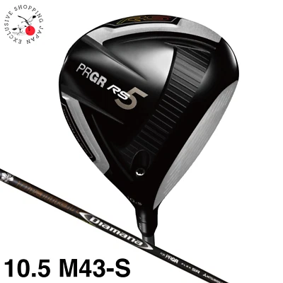 PRGR RS 5 Series Driver 10.5° S Flex M43 Diamana Graphite Shaft New Headcover - Image 1 of 4
