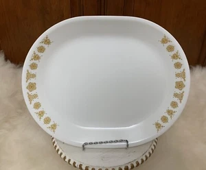 Vintage Corelle by Corning Butterfly Gold Oval Serving Platter 12” - Picture 1 of 6