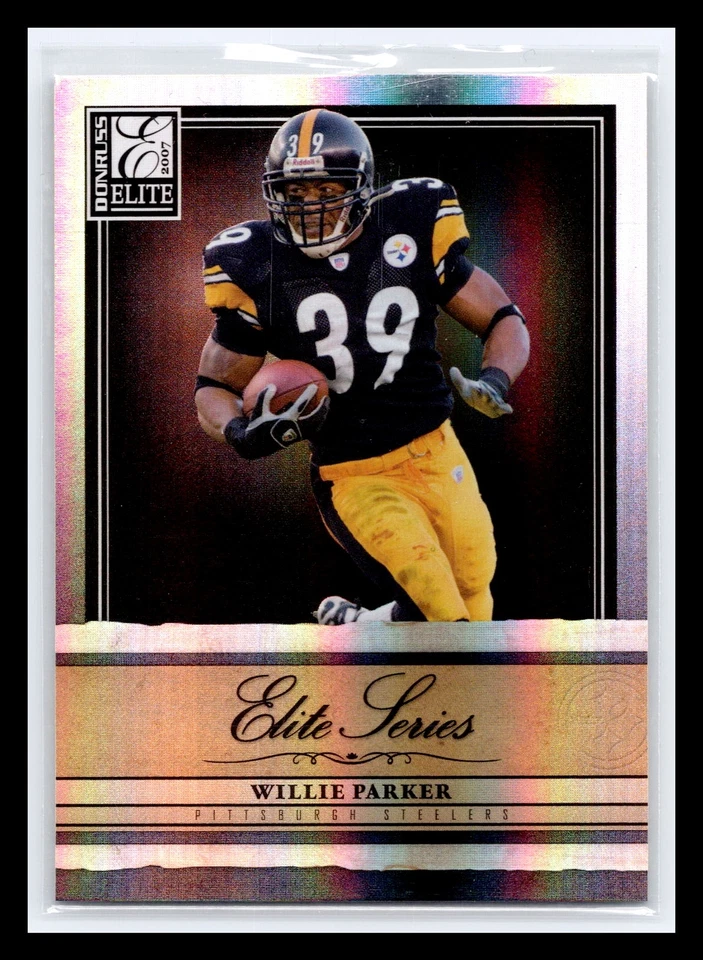 2007 Donruss Elite #ES-14 Willie Parker Series Black #/400 Pittsburgh Steelers - Image 1 of 2