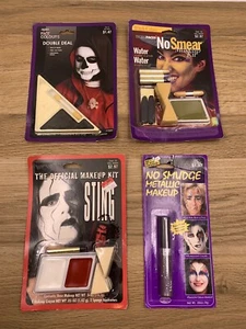 Lote de kit de maquillaje de Halloween de colección de la década de 2000, WCW Sting, Zauders, Techni Faces, Fun World - Imagen 1 de 13