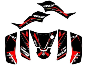 2000-2005 LT 50A 13 FLY Black Senge Graphics Kit Compatible with Suzuki - Picture 1 of 7
