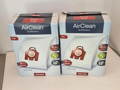 Miele Vacuum Bags. 2 Boxes. Each Box Has 4 Bags & 2 Filters (8 Bags Total). - Image 1 of 4