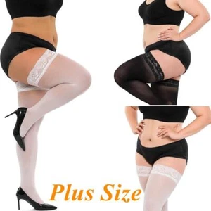 Medias De Talla Grande Para Mujer, Medias Grandes De Talla Grande, Sexy, Hasta E - Picture 1 of 32