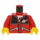 LEGO 1x Torso Giacca con Cerniere Space Minifigure Rosso Nero 973pb0298c01