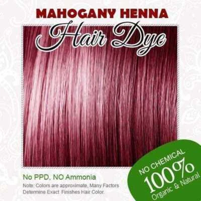 Mahogany Henna Hair Color Get Thicker & Lustrous Hair Naturally & Organically - image 1 of 2