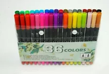 Dual Brush Pens Set 36 Farben Fasermaler Fineliner Kalligraphie Buntstifte Comic