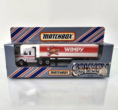 Matchbox Convoy CY16 WIMPY Scania Box Truck 1/64 Diecast Fast Food Lesney 1983 - Image 1 of 4