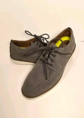 Zapatos Oxford Florsheim Supacush de lona con punta lisa para hombre grises talla 9,5 M preppy Foto 1 de 4