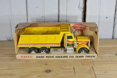 VINTAGE ERTL HARD ROCK HAULING DUMP TRUCK NM OK TENN COLO DOT STAMP PETERBILT - Image 1 of 4
