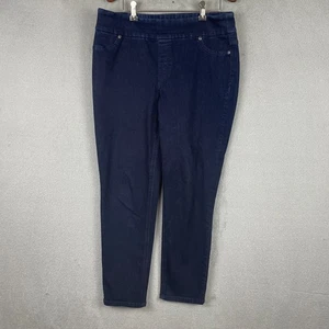 Chicos Perfect Stretch Jeans Womens 1.5 Ankle Blue High Rise Denim Pull On - Picture 1 of 9