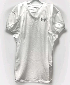 Under Armour Men’s Football Practice Jersey White Size Small Stock Instinct NWT - Picture 1 of 3