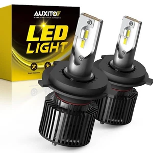 AUXITO 2X H4 HB2 LED Headlight Bulbs Kit 6000K White Hi/Low Beam Replace Halogen - Imagen 1 de 12