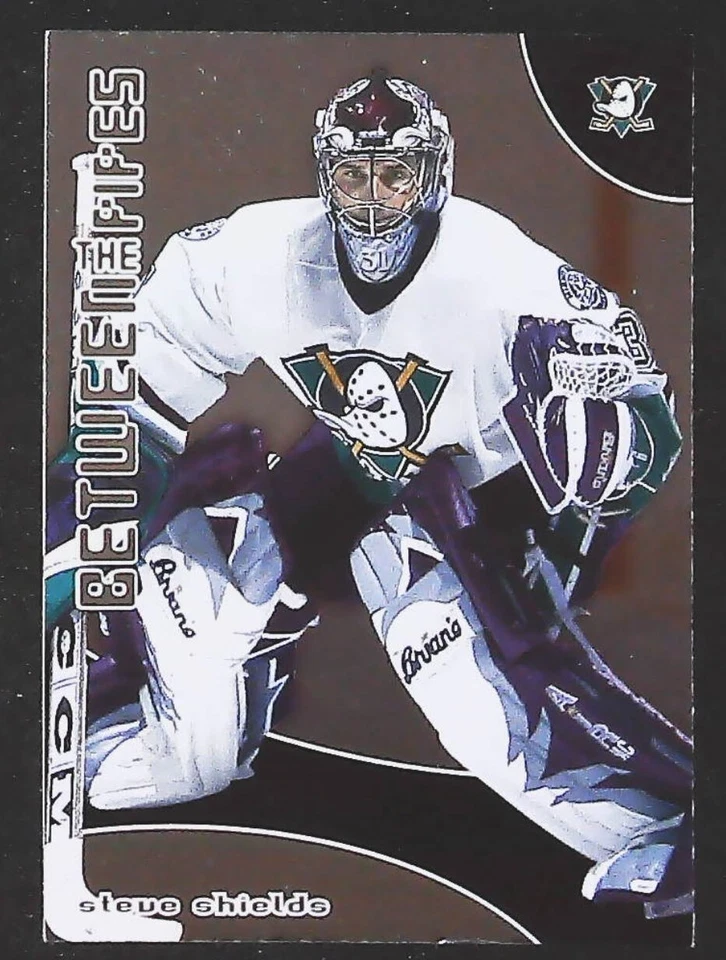2001-02 Be a Player Between the Pipes Steve Shields #52 Anaheim Mighty Ducks - Image 1 of 2