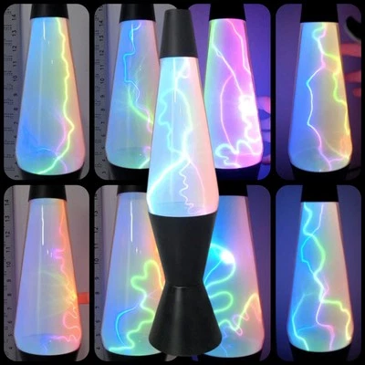 Lava Lite 17" Midnight Plasma Lightning Rainbow Storm Lamp #9900 Vintage 2003 🌌 - Image 1 of 4