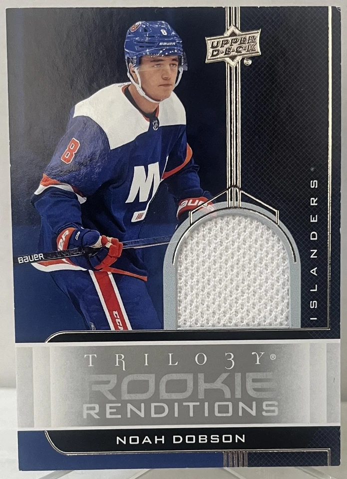2019-20 UD Trilogy Noah Gibson Rookie Renditions Jersey RR-38 New York Islanders - Image 1 of 1
