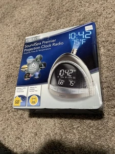 Homedics SoundSpa Projection Clock Radio Brand New Factory Sealed 6 Nature Sound - Picture 1 of 4