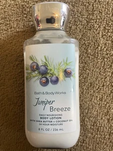 BATH & BODY WORKS JUNIPER BREEZE BODY LOTION 8 FL OZ “90% FULL” - Picture 1 of 2
