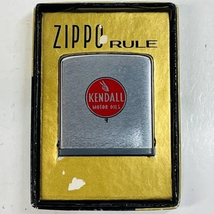 Zippo Novelty ZIPPO RULE Kendall company logo Rust on measuring tape in box USA - Picture 1 of 11