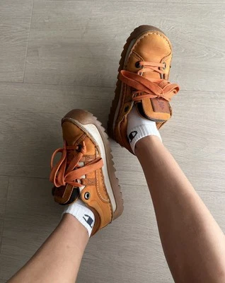 Zapatos Tenis The Art Company Skyline Vintage Plataforma Cuero Talla 38 US5 Foto 1 de 4