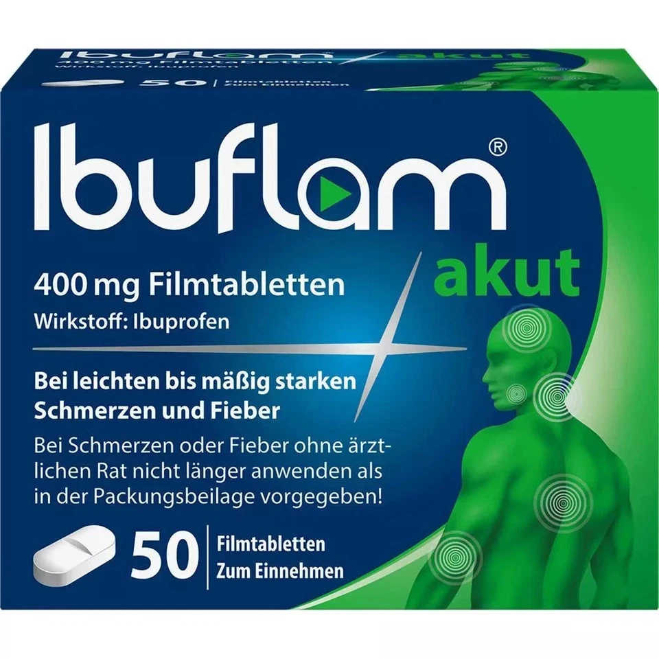 A. NATTERMANN & CIE GMBH IBUFLAM akut 400 mg Filmtabletten 50 St PZN 11648419#