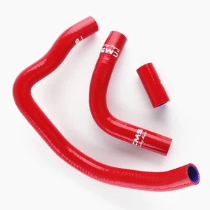 Silicone Radiator Hose Kit for 2004-2007 2005 Kawasaki Ninja ZX10-R ZX10R RED - Picture 1 of 7