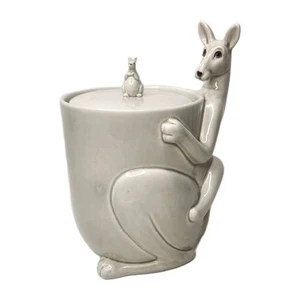 Fitz And Floyd Ceramic Kangaroo Cookie Jar With Lid Vintage Canister Kitchen HTF - Picture 1 of 9