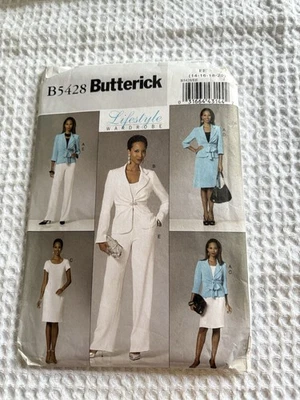 Butterick B5428 Pattern B5428 Jacket Sheath Dress Skirt Pants Sizes 14 16 18 20 - Image 1 of 3