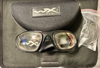 Gafas de sol Wiley X WX Z87-2 SG-1 negras de seguridad Milspec lentes transparentes Foto 1 de 4