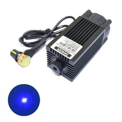 DC12V Adjustable Blue Laser Module 4W Knob Analog Dimming CNC Engraving - Image 1 of 4