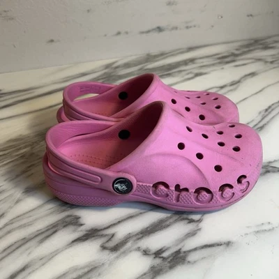 Zueco Crocs Baya Niños Zapatos para Agua Sin Cordones Color Rosa Niñas C13 Foto 1 de 4