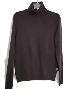 Women's Cashmere Sweater S Long Sleeve Turtleneck Brown Anatomie Acadamia New - Picture 1 of 12