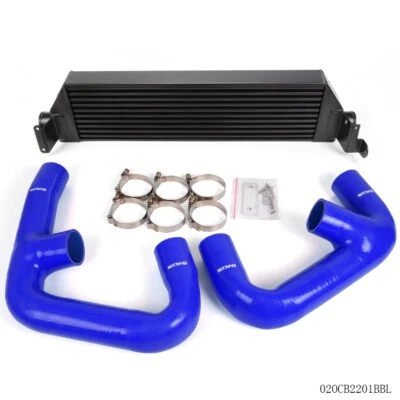 Ajuste para Volkswagen Golf R GTI MK7 Actualización Doble Intercooler + Kit de Manguera Azul Foto 1 de 4