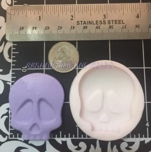 Skull Halloween handmade silicone mold for crafts - Picture 1 of 4