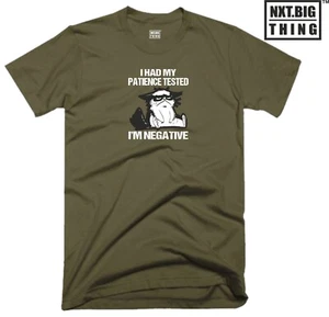 T-Shirt I Had My Patience Freizeitkleidung I'm Negative lustig Katze Weihnachtsgeschenk Top - Bild 1 von 10