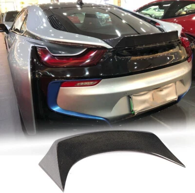 Fit for BMW i8 Coupe 2014-2018 Rear Trunk Spoiler Boot Wing Lip DRY CARBON FIBER - Image 1 of 4