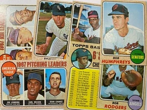 1968 Topps Complete Your Set 534-598 High Series VG to Near Mint Free Shipping - Picture 1 of 44