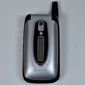 Kyocera Candid KX16 Silver/Black Flip Phone (US Cellular) - Picture 1 of 8