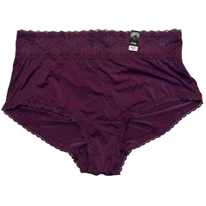 NWT TORRID Sexy Brief Panties Underwear Sz 1X-2X-3X-4X Purple Silky Lace - Picture 1 of 10